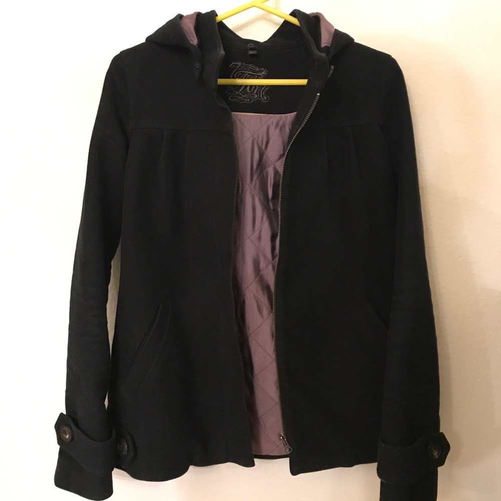 7 For All Mankind Coat w/ Removable Hood